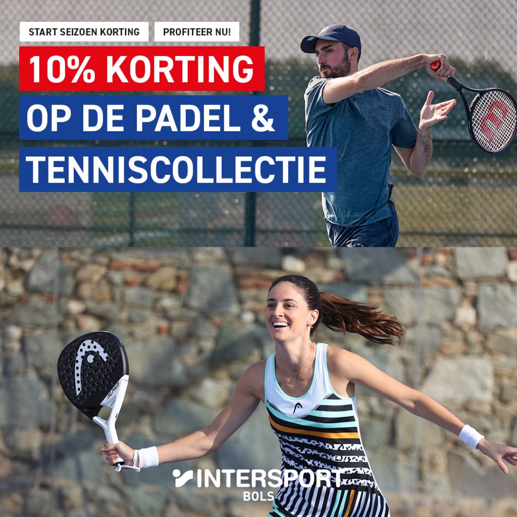 korting intersport jan bols padel & tenniscollectie