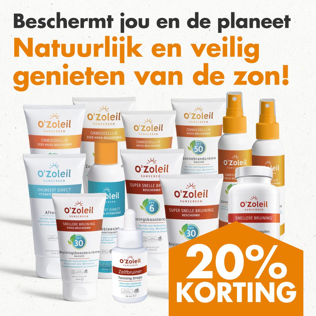 korting Gezondheidswinkel Feijer O'Zoleil zonnebrand