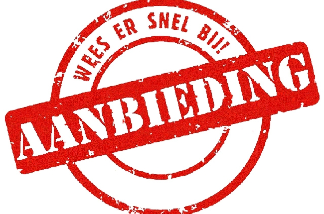 Aanbiedingen van winkels, vele kortingen en acties