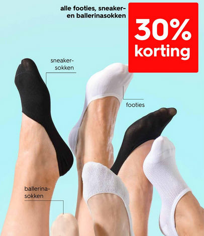 korting hema footies, ballerina- en sneakersokken