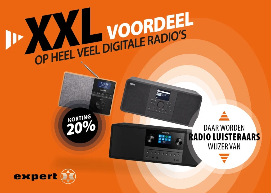 korting expert digitale radio's