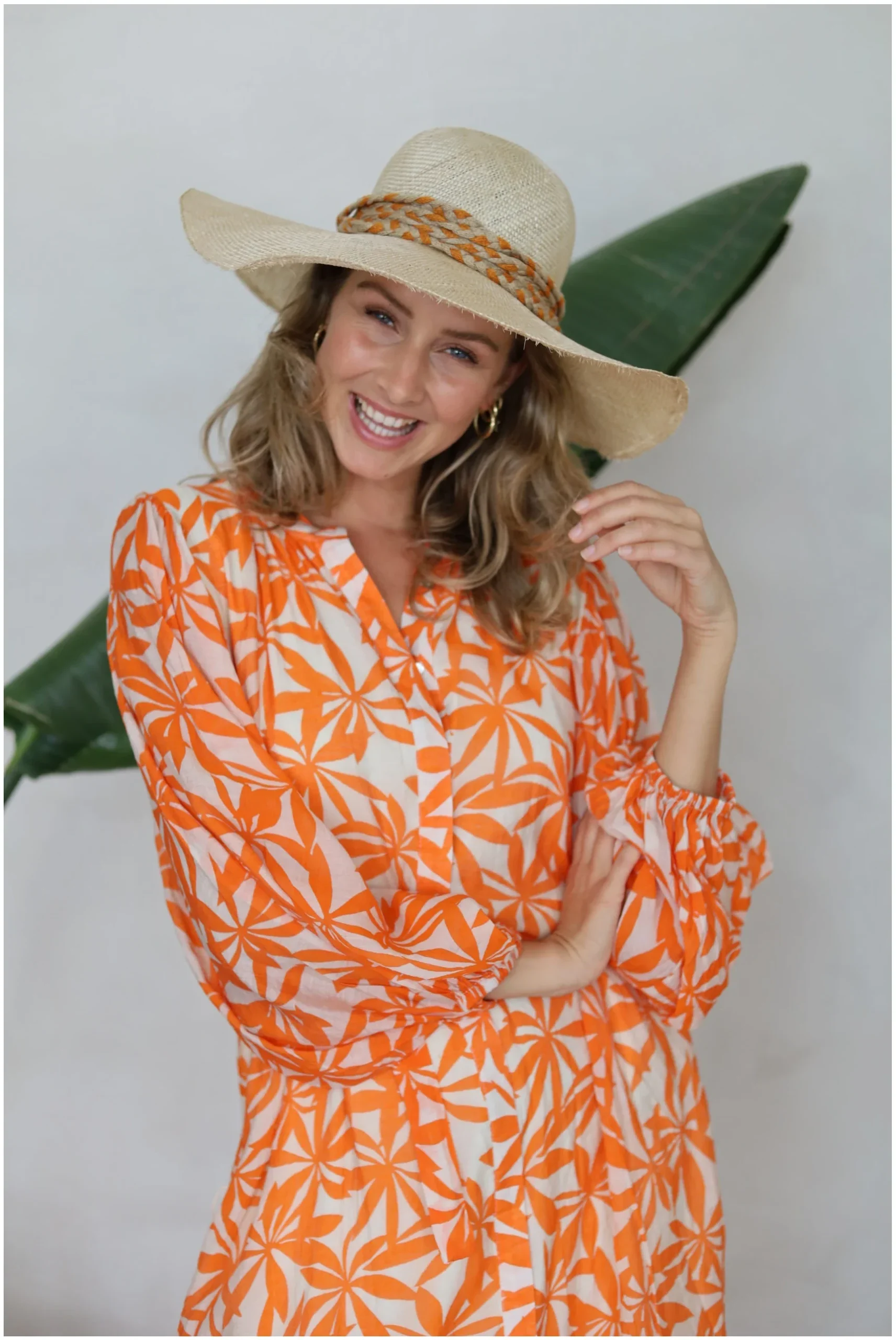 actie cosme lifestyle nukus jurk oranje