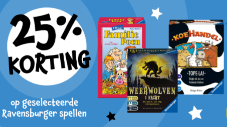 korting intertoys ravensburger spoellen