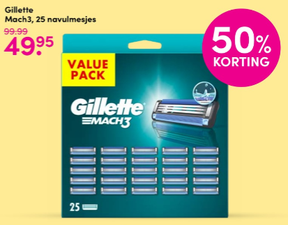 actie da gillette navulmesjes