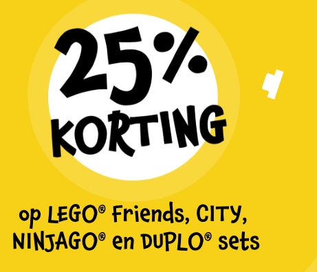 korting intertoys LEGO City/Friends, Ninjago & Duplo