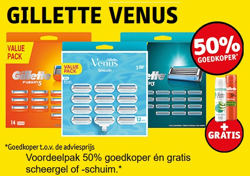 Gilette scheermesjes aanbieding